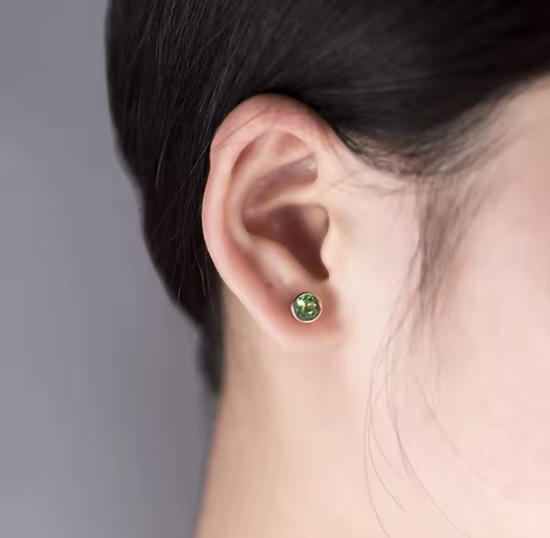 18Kt Rose - Gold 0.95 ct Tsavorite Earrings