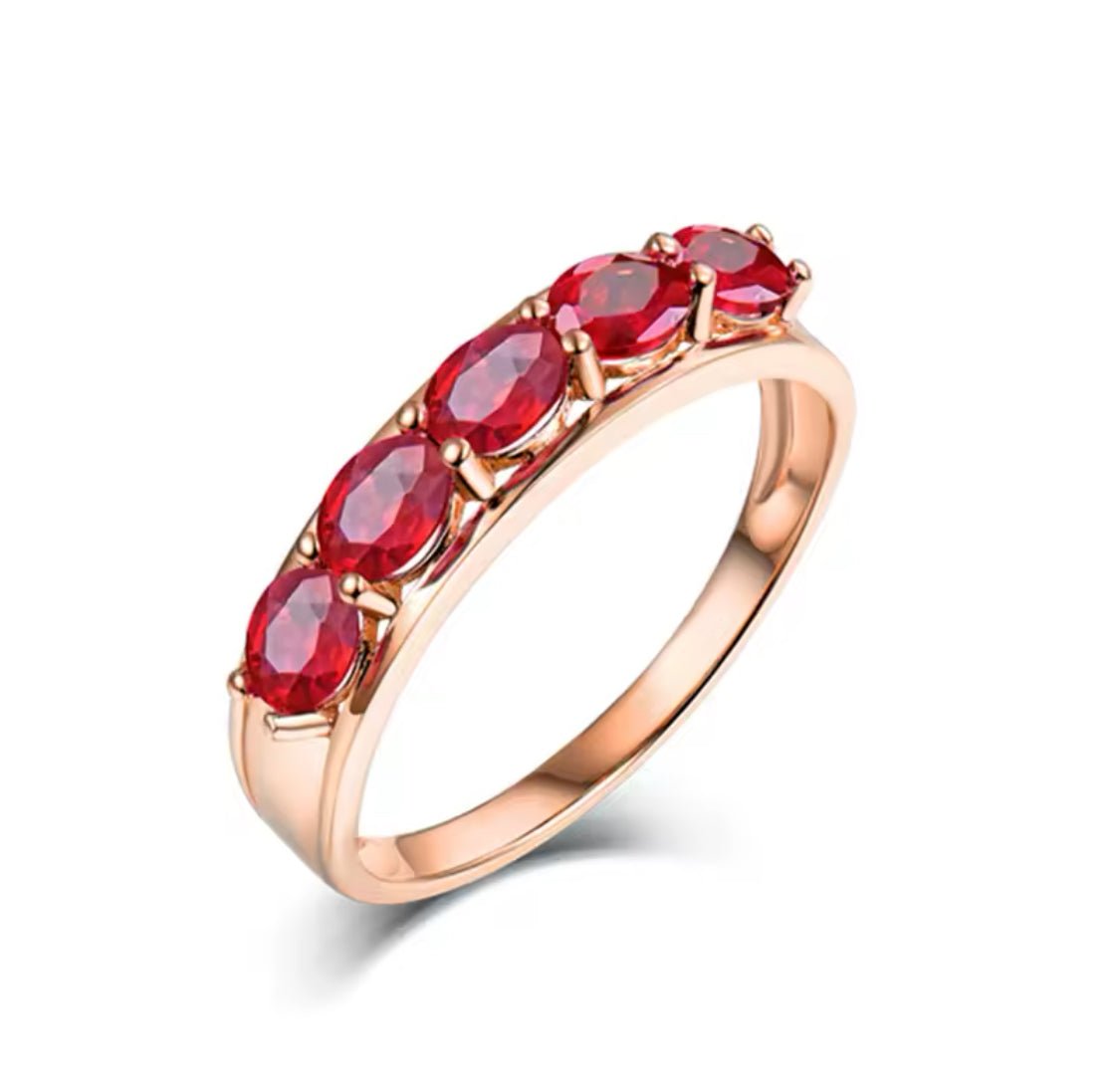 18Kt Rose Gold 1.20 ct Ruby Ring