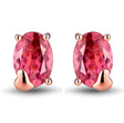 18kt Rose Gold 1.51 ct Tourmaline Earrings
