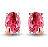 18kt Rose Gold 1.51 ct Tourmaline Earrings