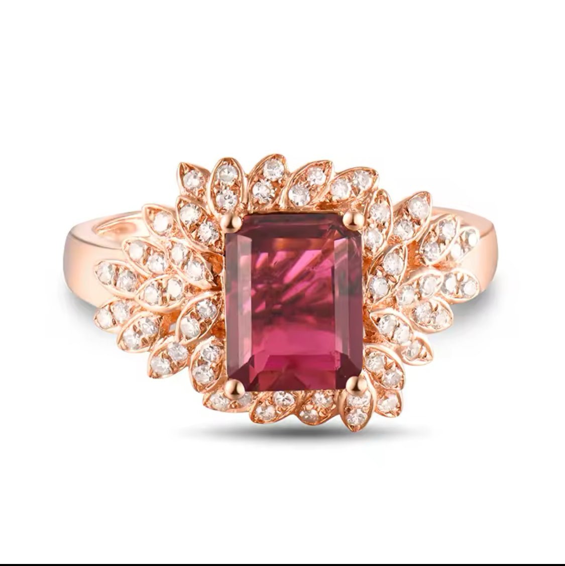 18kt Rose Gold & 1.61 ct Tourmaline Ring