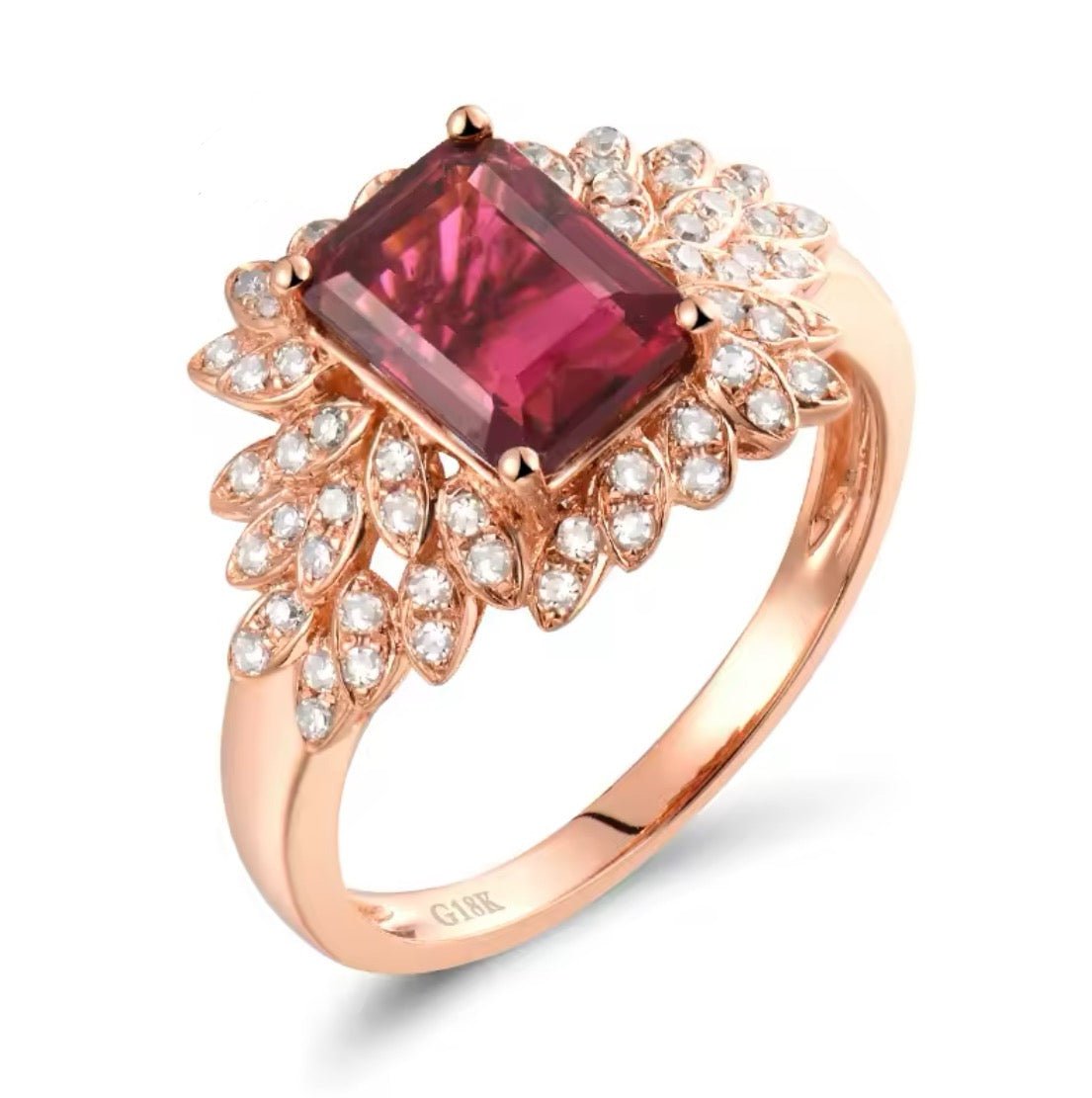 18kt Rose Gold & 1.61 ct Tourmaline Ring