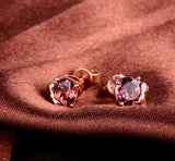 18kt Rose Gold 1.63 ct Tourmaline Earrings