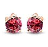 18kt Rose Gold 1.63 ct Tourmaline Earrings