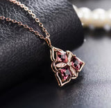 18Kt Rose Gold Natural Diamond 1.60 ct Tourmaline Pendant