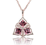 18Kt Rose Gold Natural Diamond 1.60 ct Tourmaline Pendant