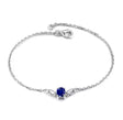18Kt White Gold 0.74 ct Sapphire Bracelet