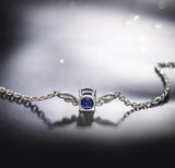 18Kt White Gold 0.74 ct Sapphire Bracelet