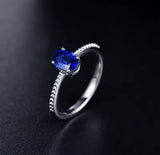 18Kt White Gold 0.87 ct Sapphire Ring