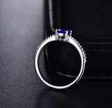 18Kt White Gold 0.87 ct Sapphire Ring