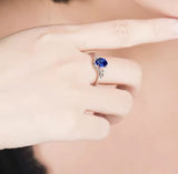 18Kt White Gold 0.88 ct Tanzanite Ring