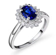 18Kt White Gold 0.88 ct Tanzanite Ring with Diamonds