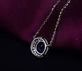 18Kt White Gold Diamonds 1.86 ct Tanzanite Pendant with Chain