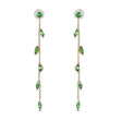 18Kt Yellow Gold 1.10 ct Tsavorite Earrings