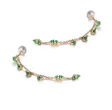 18Kt Yellow Gold 1.10 ct Tsavorite Earrings