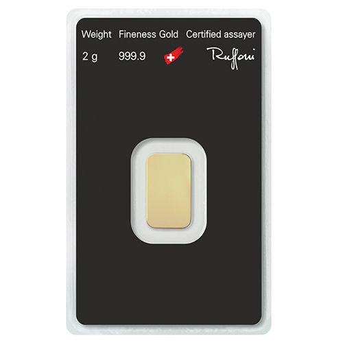 2 g Investment Gold Bar – Argor Heraeus