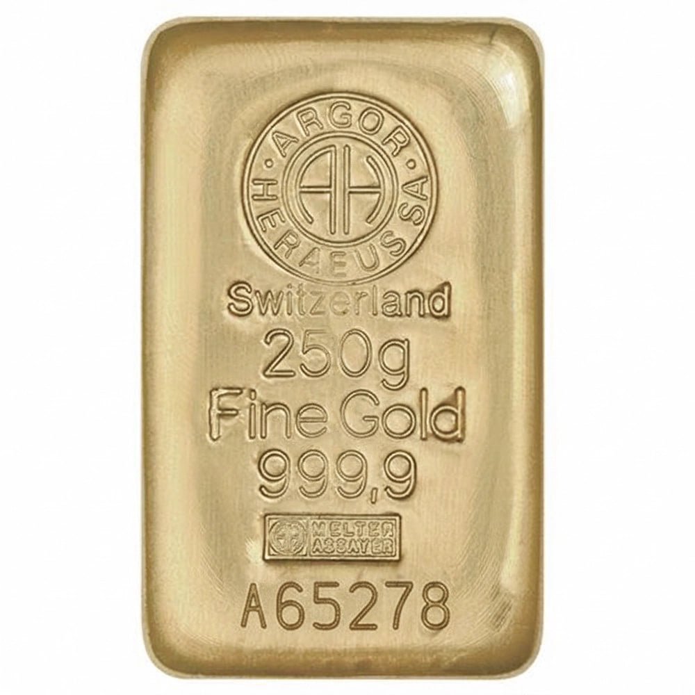 250 g Investment Gold Bar – Argor Heraeus