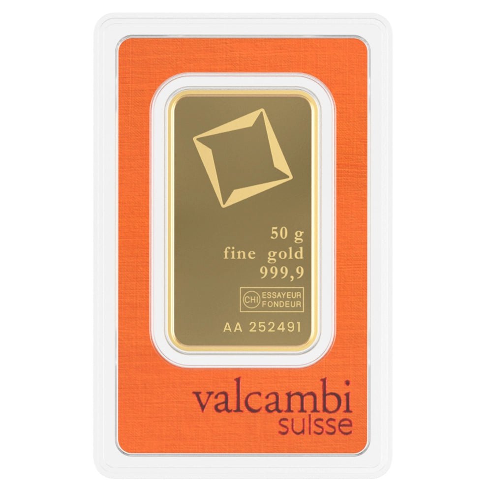 50 g Investment Gold Bar – Valcambi