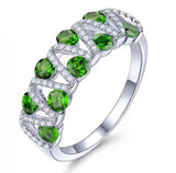 Silver 1.50 ct Chrome Diopside Ring