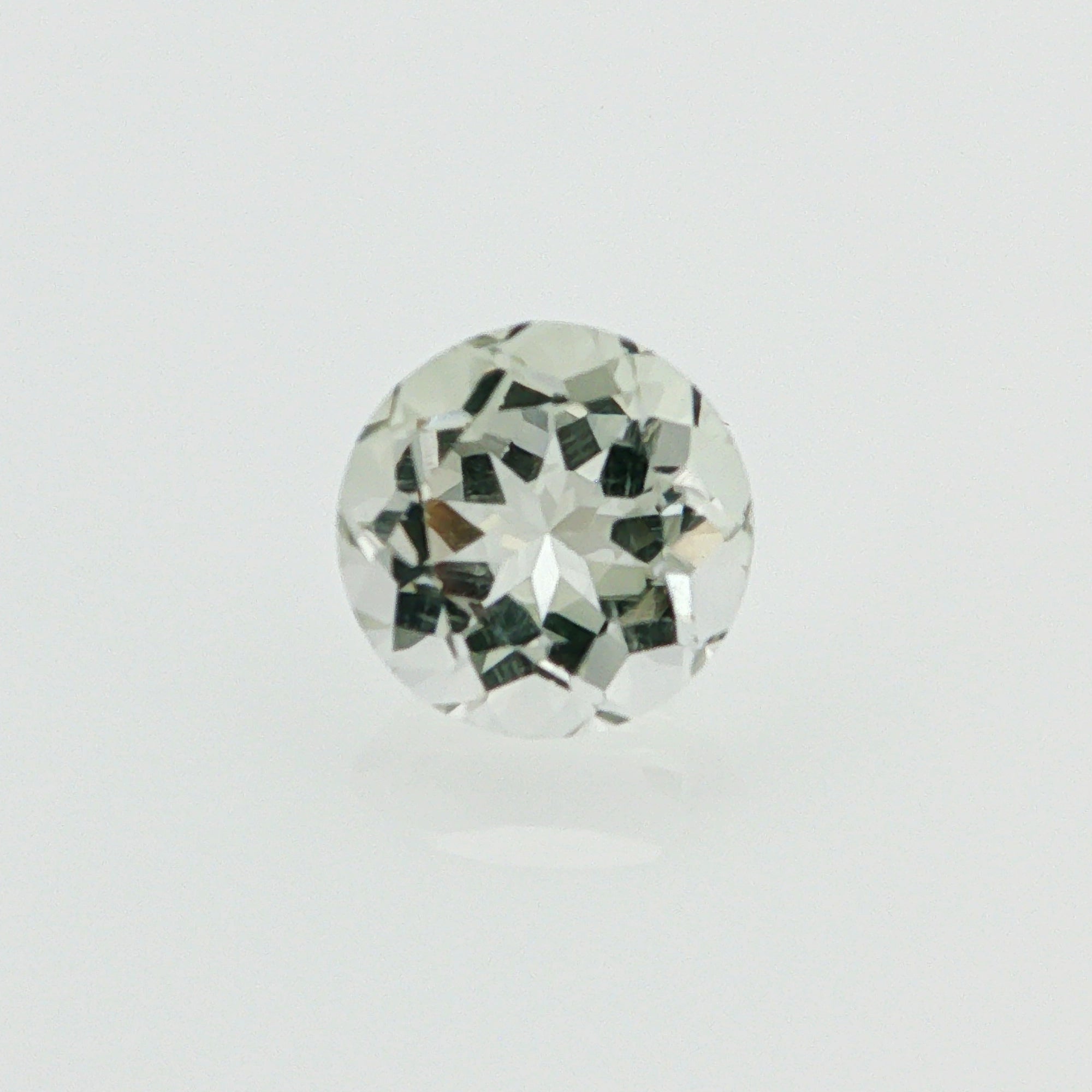 Natural Prasiolite 2.57 ct – Green Amethyst, Round Cut, Heated