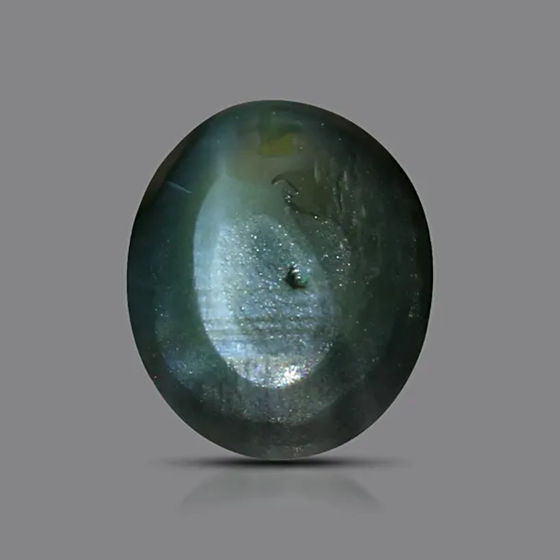 Natural alexandrite, deep green / brownish red, oval cut, 0.97 ct, loose gemstone, view 2.