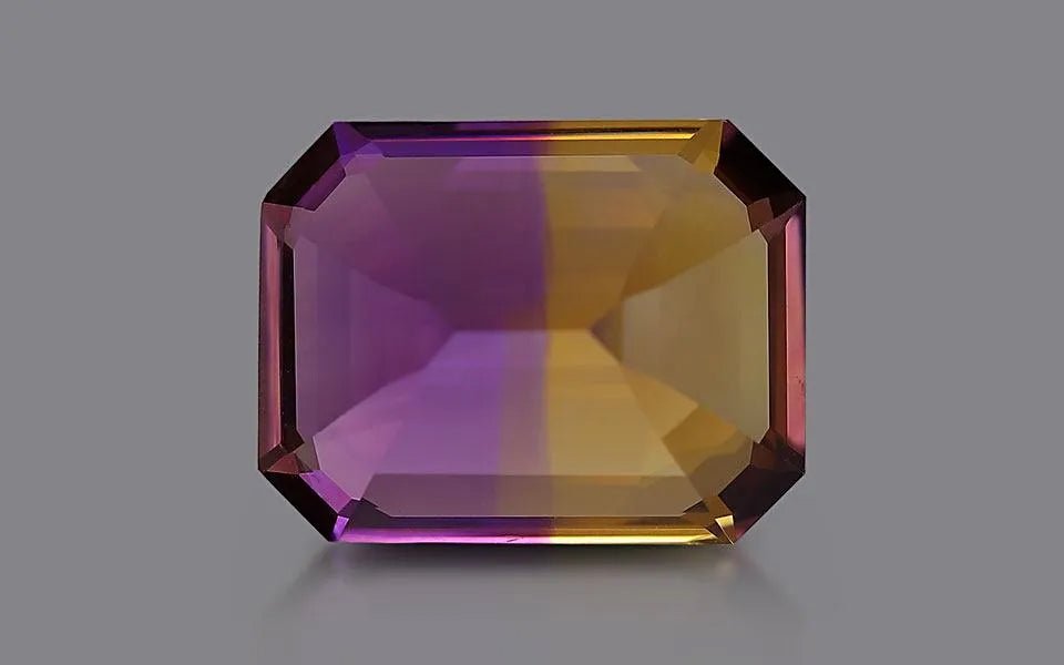 Ametrine 37.54 ct – Violet/Yellow, Octagonal Cut, AGR Certified