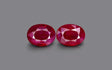 Burma Ruby Matched Pair - 4.13 ct