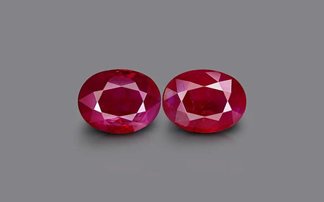 Burma Ruby Matched Pair - 4.13 ct