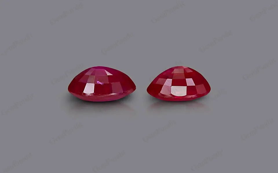 Burma Ruby Matched Pair - 4.13 ct