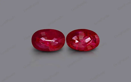 Burma Ruby Matched Pair - 4.37 ct