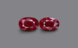 Burma Ruby Matched Pair - 4.37 ct