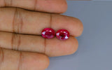 Burma Ruby Matched Pair - 6.63 ct