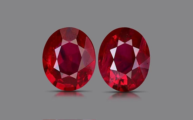 Burma Ruby Pair - 1.66 ct