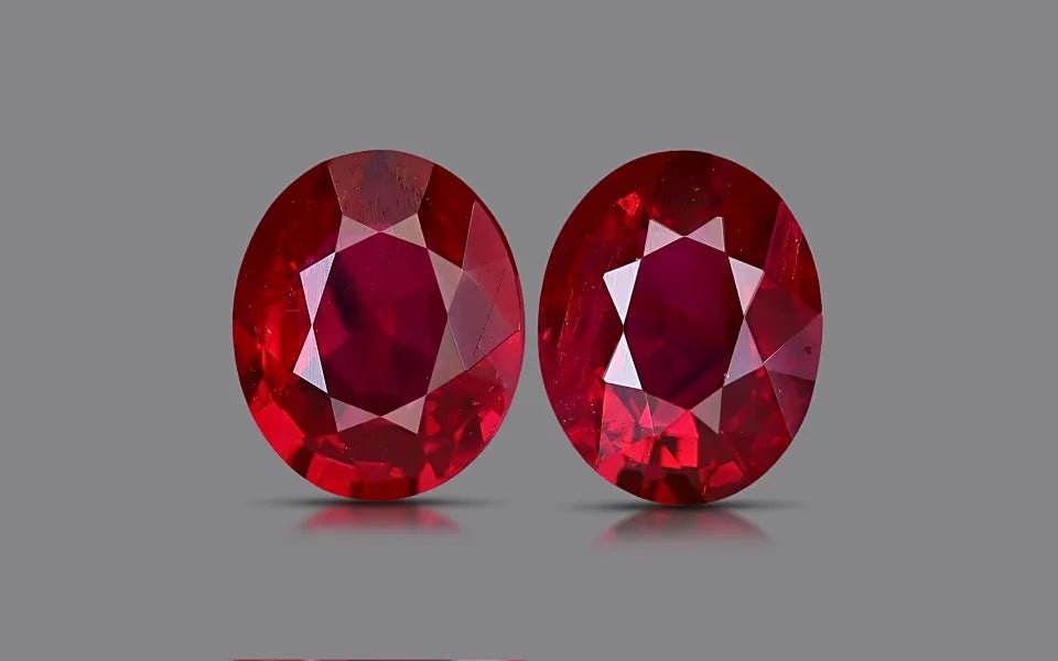 Burma Ruby Pair - 1.66 ct