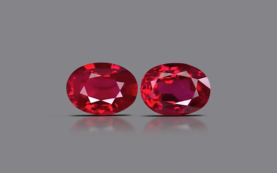 Burma Ruby Pair - 2.13 ct