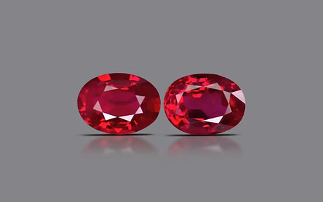 Burma Ruby Pair - 2.13 ct