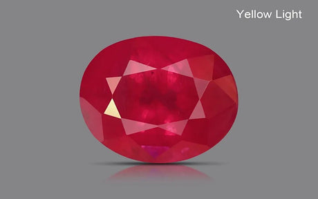 Burmese Ruby 0.92 ct – Oval Cut, Purplish Red, Heated, IGI Certified