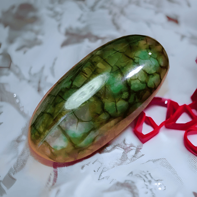 Cabochon Dragon Skin Chalcedony Agate - 33.40 ct