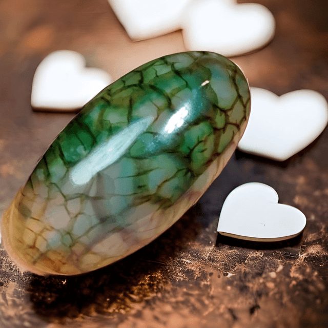 Cabochon Dragon Skin Chalcedony Agate - 34.83 ct