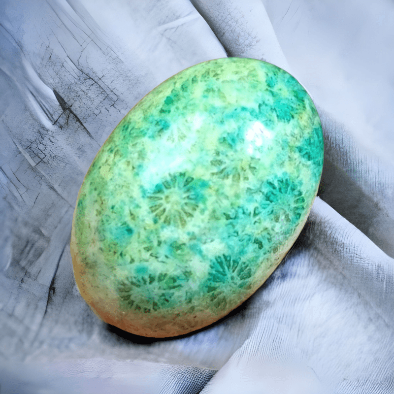 Cabochon Fossil Coral Agate - 28.15 ct