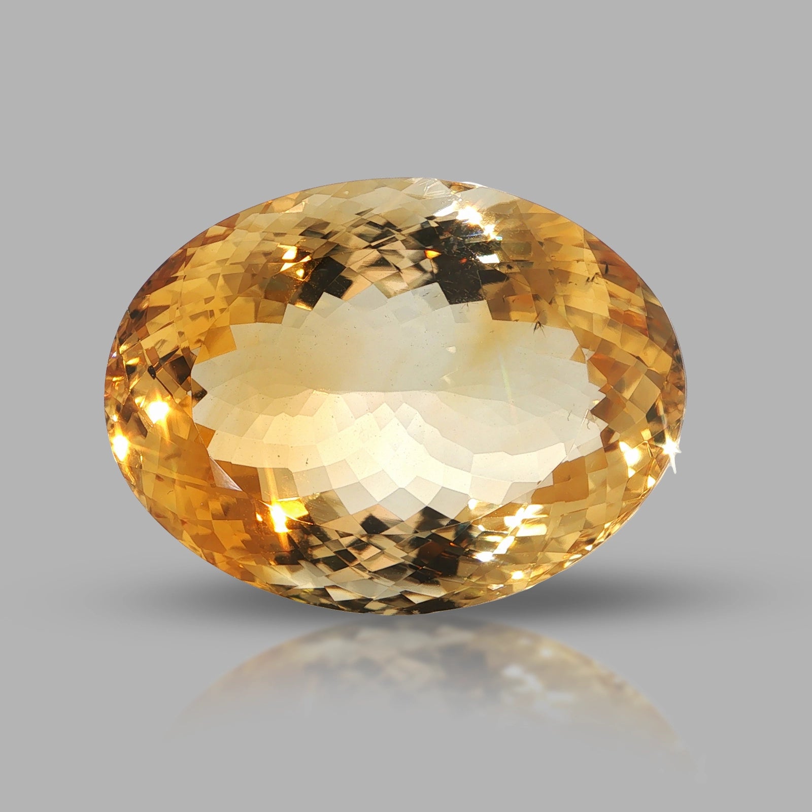 Natural citrine, oval cut, 106.05 ct, loose gemstone, view 5.
