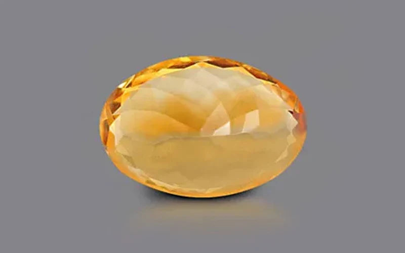 Natural heated citrine, orangy yellow, cushion cut, 11.76 ct, loose gemstone, view 5.