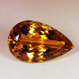 Citrine 12.75 ct – Yellow - Orange, Pear Cut