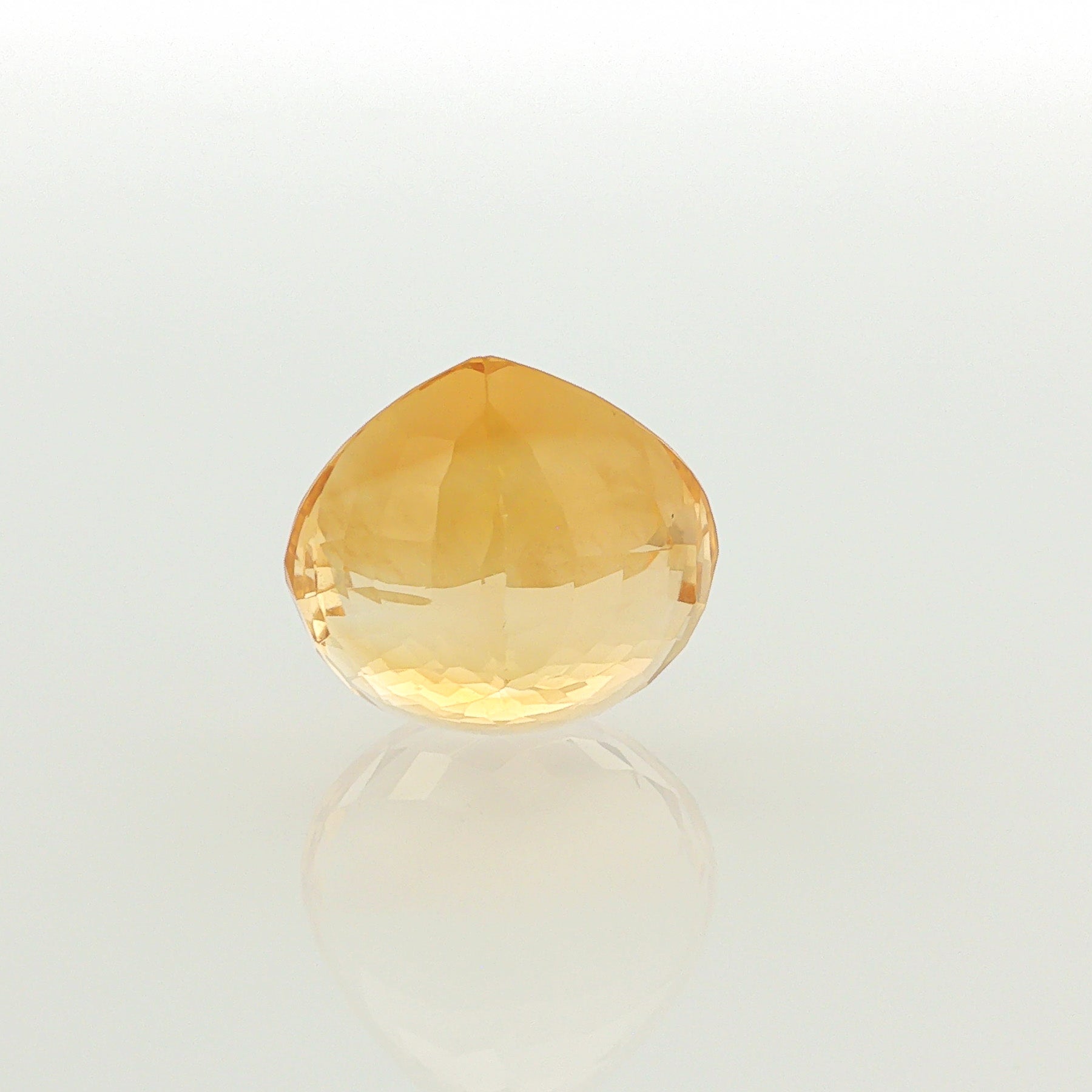 Natural heated citrine, yellow, pear cut, 14.54 ct, loose gemstone, view 3.