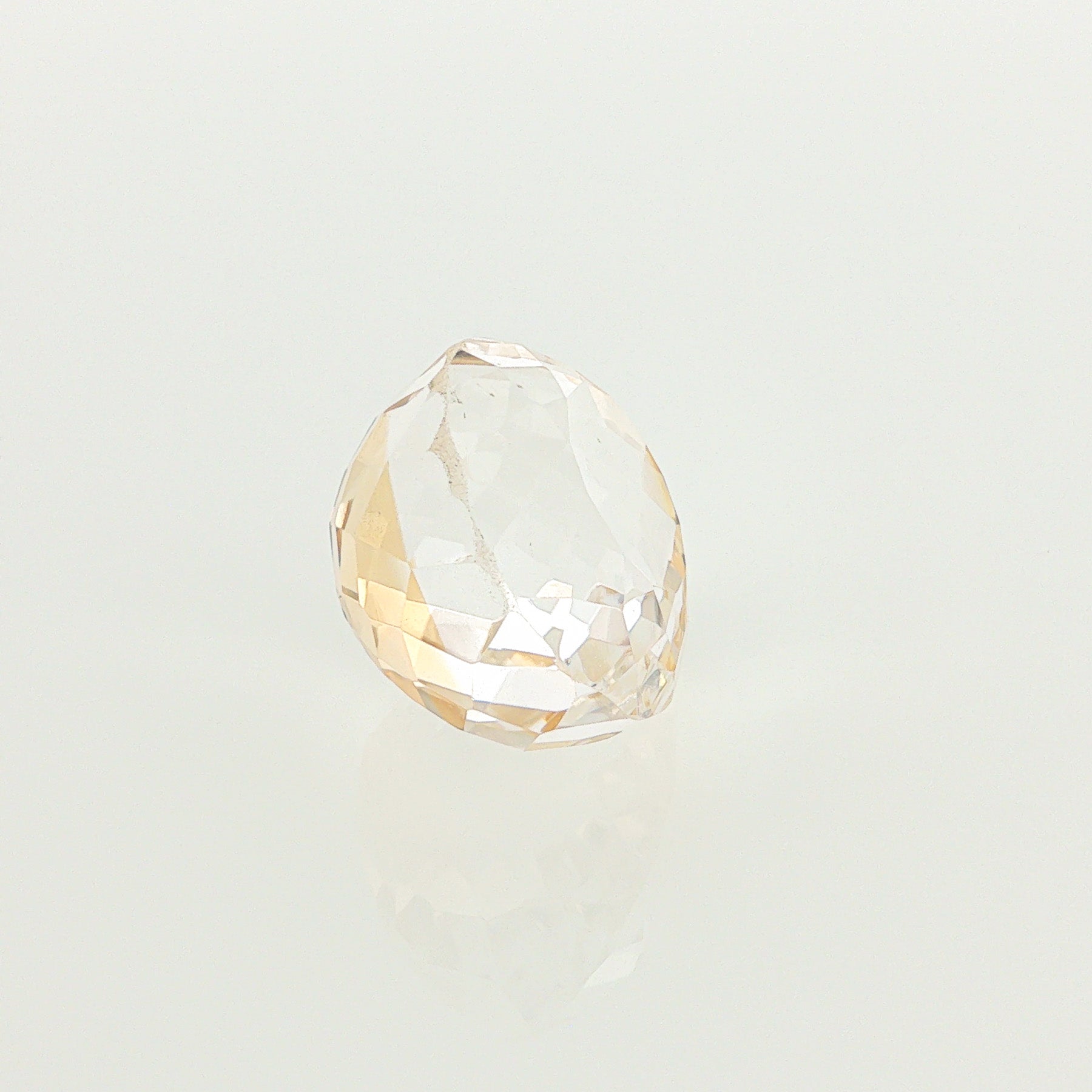 Natural heated citrine, yellow, oval cut, 17.99 ct, loose gemstone, view 4.