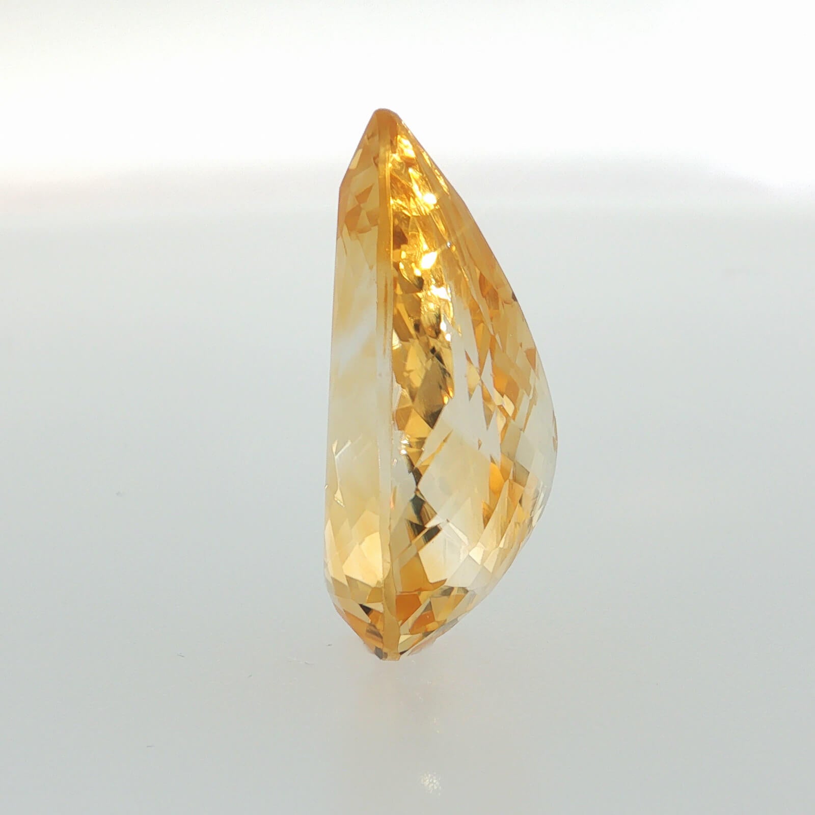 Natural citrine, pear cut, 31.13 ct, loose gemstone, view 3.