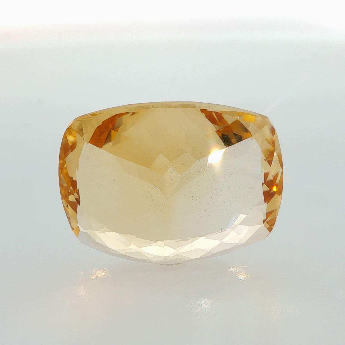 Natural citrine, cushion cut, 43.1 ct, loose gemstone.