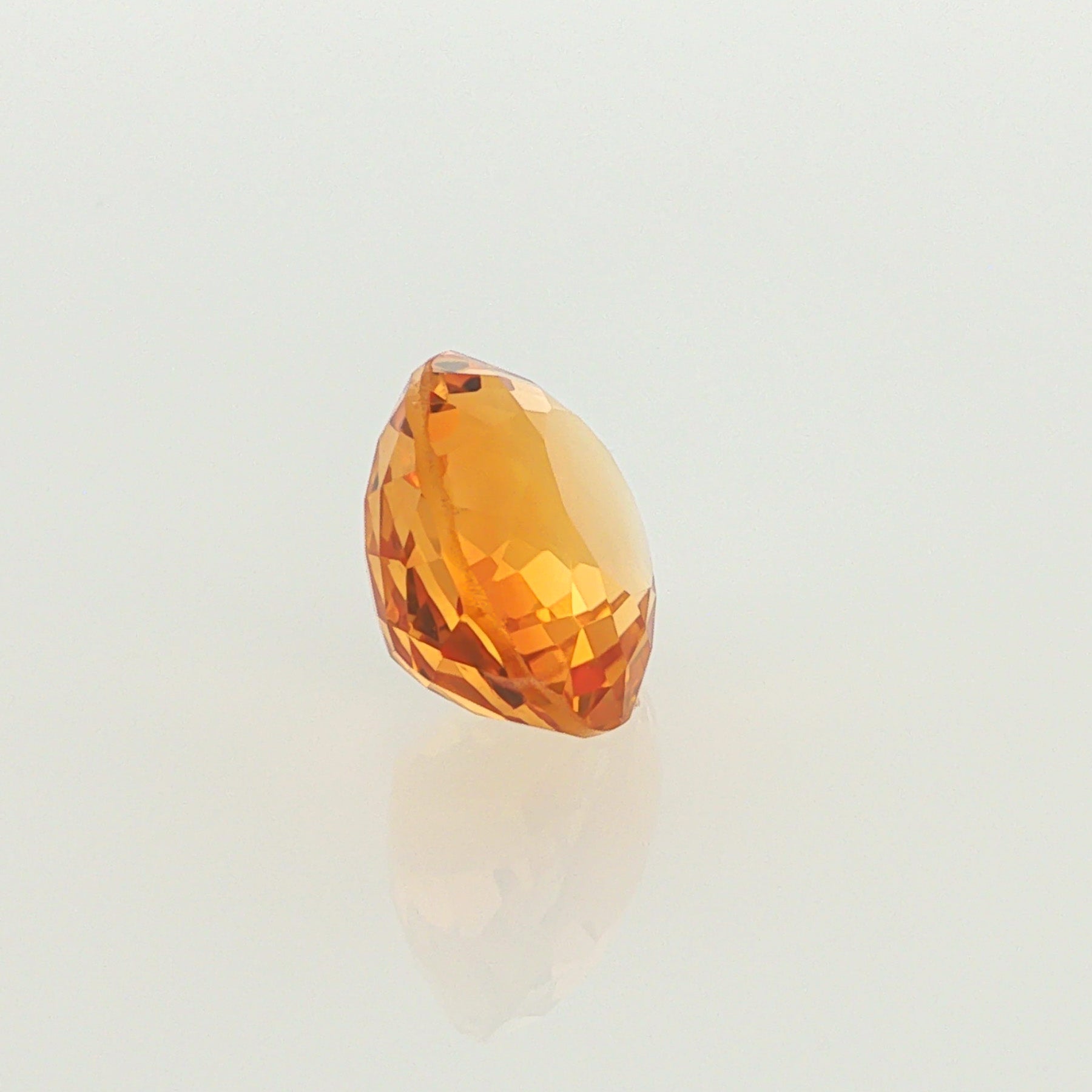 Natural heated citrine, yellow, oval cut, 5.81 ct, loose gemstone, view 4.