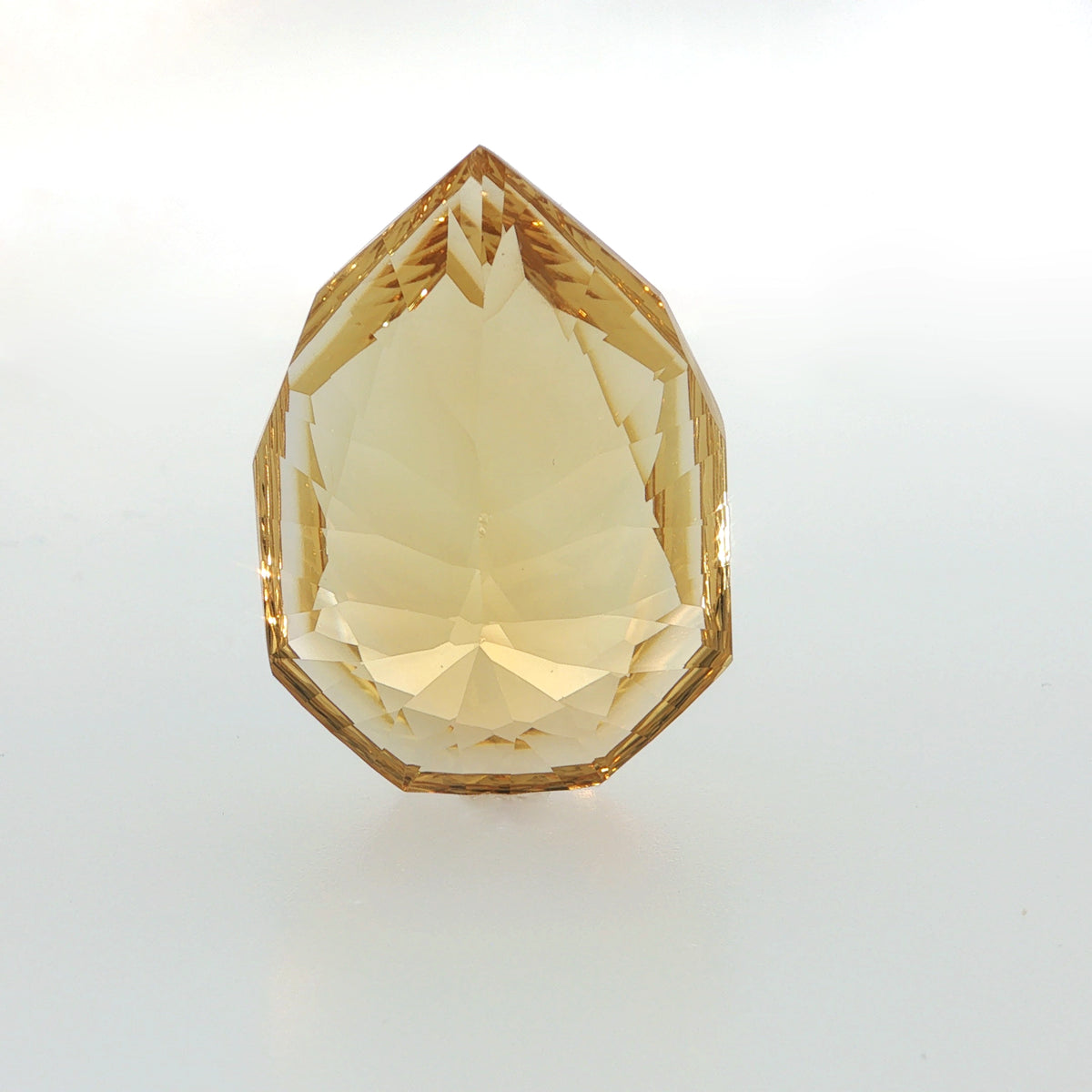 Natural citrine, pear cut, 57.25 ct, loose gemstone, view 4.