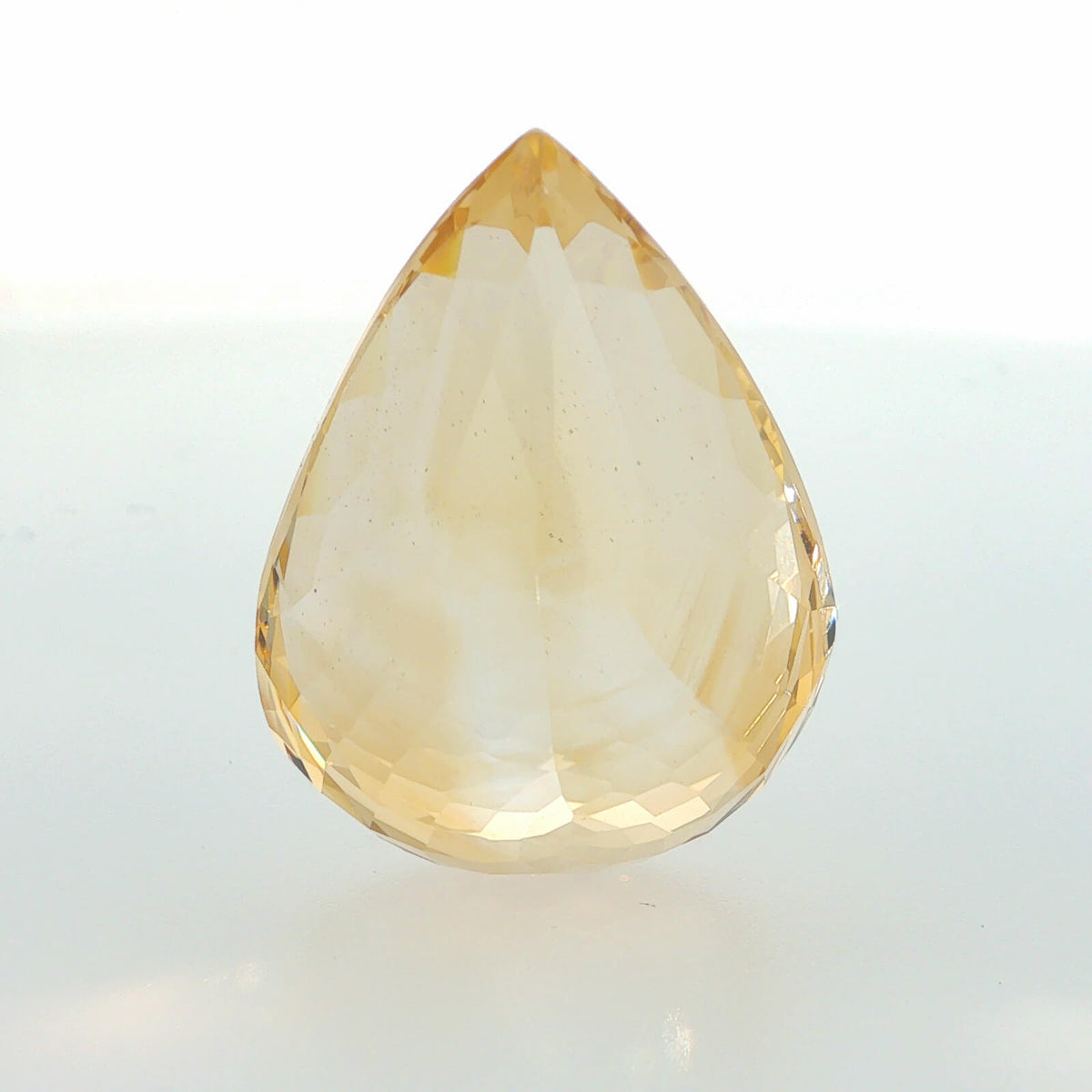 Natural citrine, pear cut, 61.7 ct, loose gemstone, view 4.
